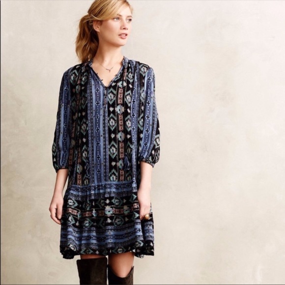 Anthropologie Holding Horses Winter Moon Dress (C3 - Picture 3 of 9